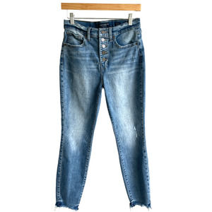 Lucky Distressed Denim Ankle High Rise Skinny Bridget Size 4/27